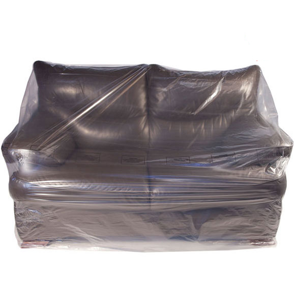 Clear Polythene 2-Seat Sofa Dust Cover Protection Storage Bags