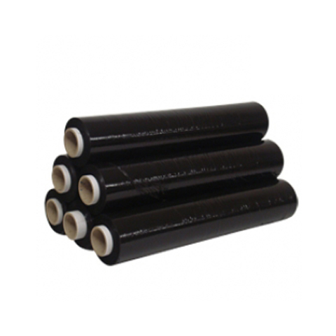 Black Stretch Shrink Cling Film Pallet Wrap 250m x 500mm, 25Mu