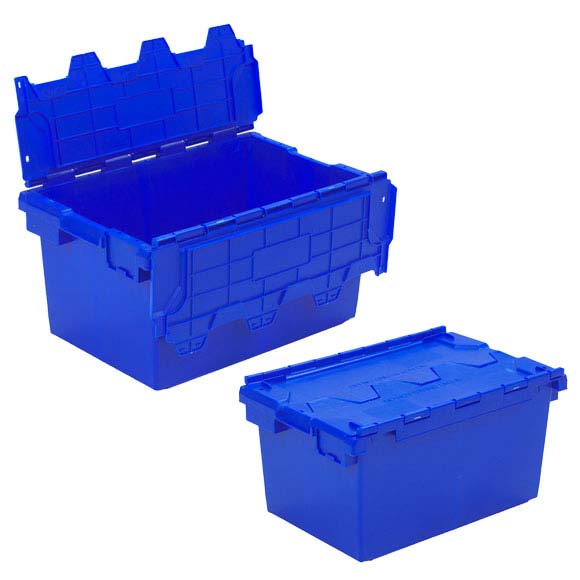 Plastic Storage Removal Crate, 80 litres, Red/Blue/Green