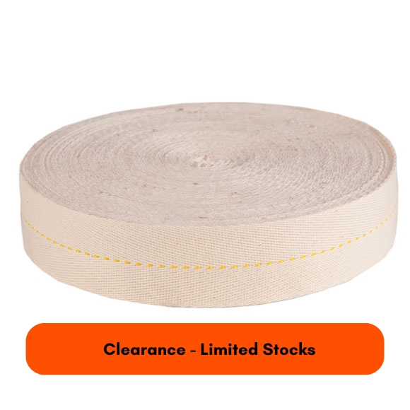 Cotton Rich Webbing Removal Van Straps/Rolls, 38mm width